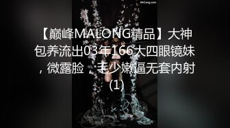 【巅峰MALONG精品】大神包养流出03年166大四眼镜妹，微露脸，毛少嫩逼无套内射 (1)