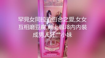 罕見女同拉拉百合之愛,女女互相磨豆腐,戴上假J8內內裝成男人狂艹小妹